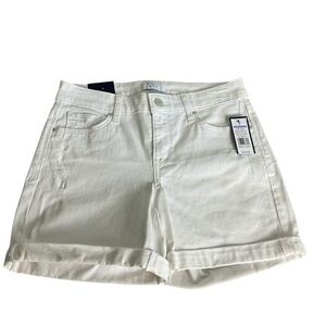 Crown & Ivy White Jean Shorts